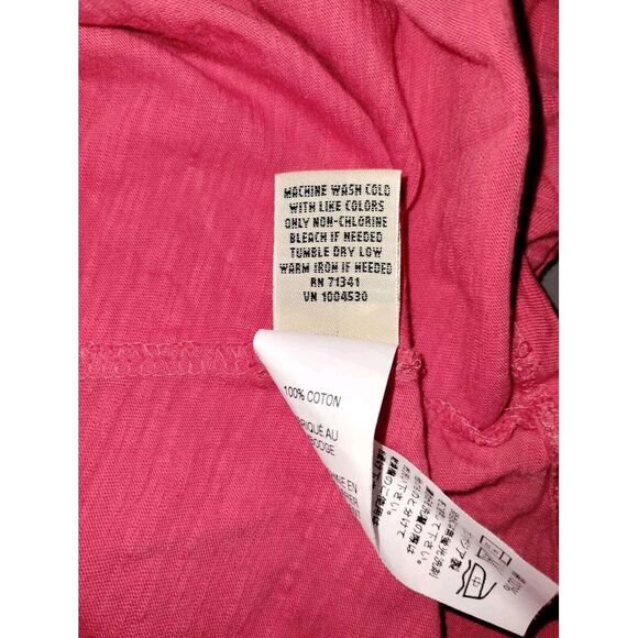 L.L. Bean Fuschia 3/4 Length Sleeve Top Women's Size Medium - Picture 7 of 7